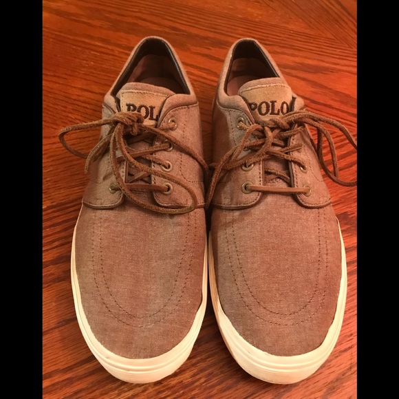 Polo Ralph Lauren Other - Ralph Lauren polo size 12D chambray/leather shoes